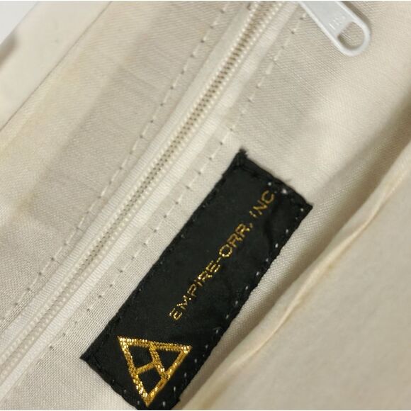 Empire Orr Vintage White Gold Leather Clutch Bag - Picture 7 of 7